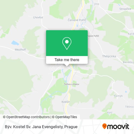 Býv. Kostel Sv. Jana Evengelisty map