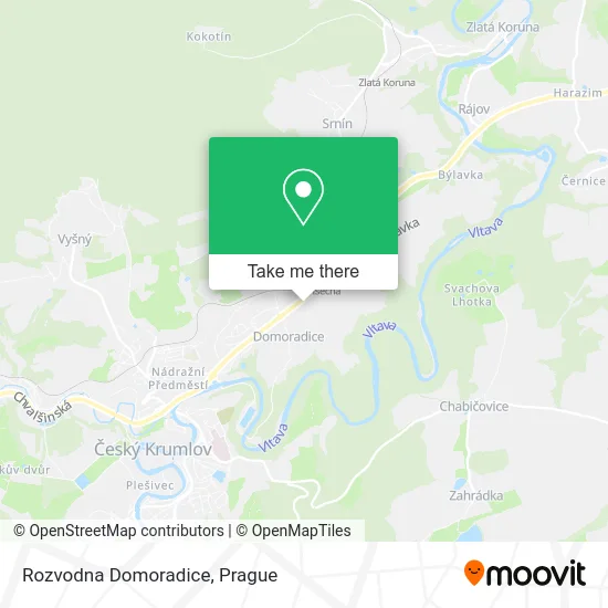 Rozvodna Domoradice map