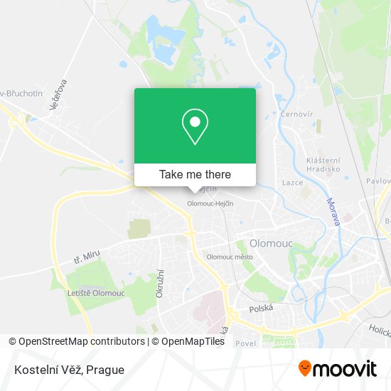 Kostelní Věž map