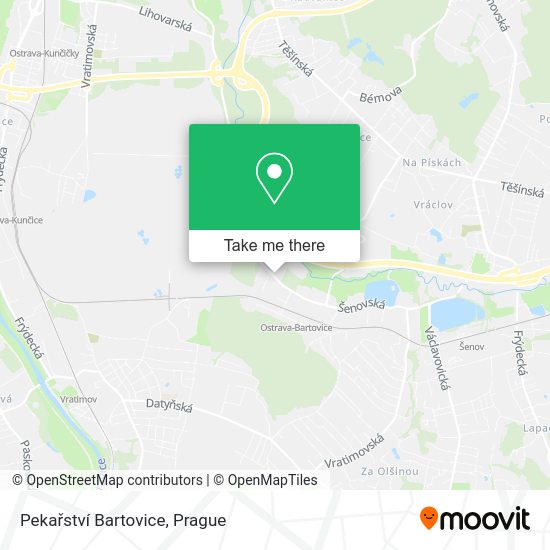 Pekařství Bartovice map