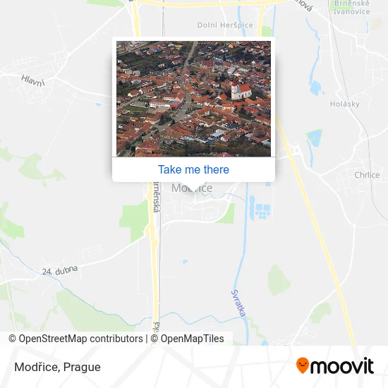 Карта Modřice