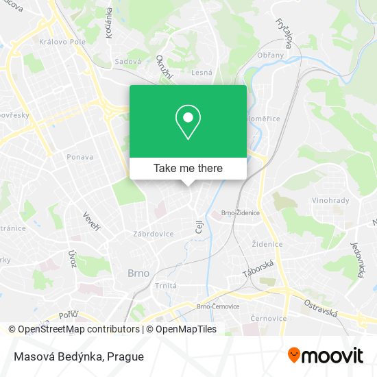Masová Bedýnka map