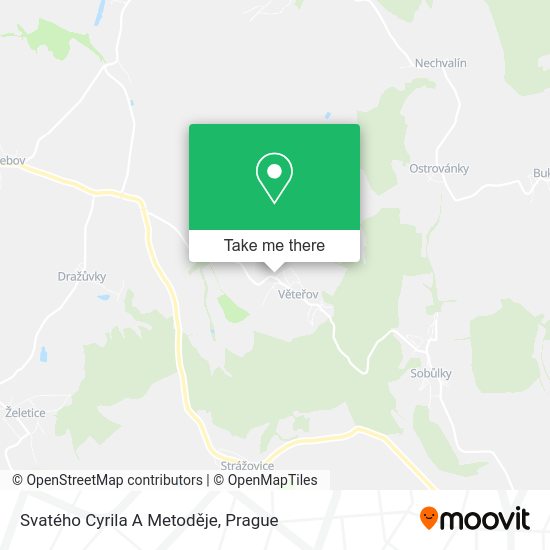 Svatého Cyrila A Metoděje map