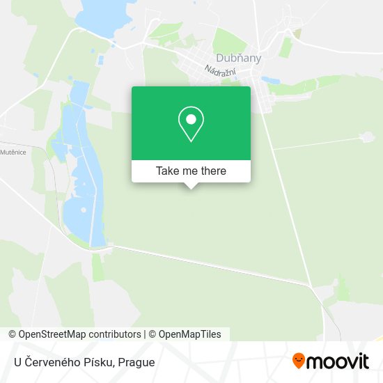 U Červeného Písku map