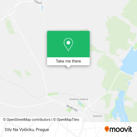 Карта Díly Na Vyšicku