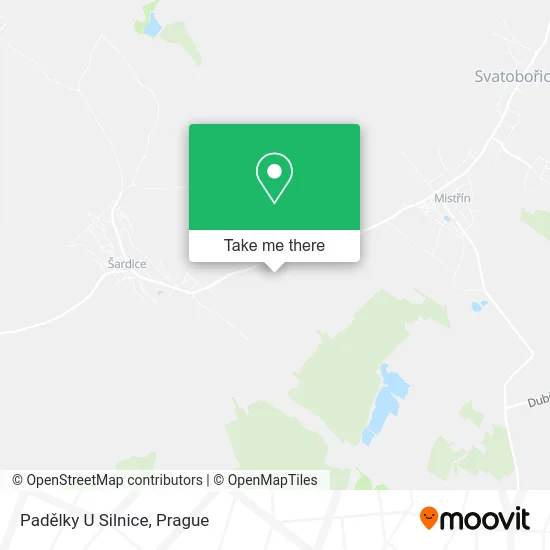 Карта Padělky U Silnice
