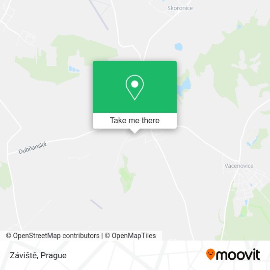Záviště map