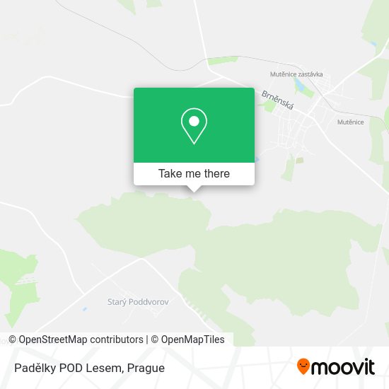 Padělky POD Lesem map