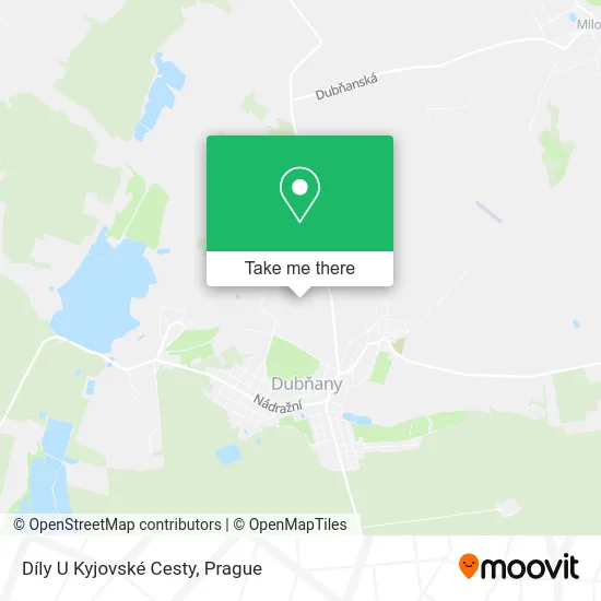Díly U Kyjovské Cesty map