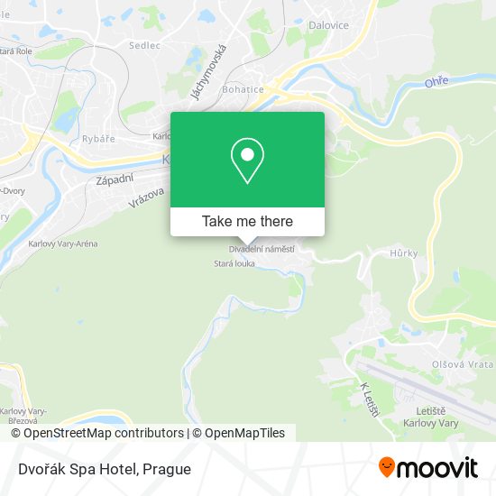 Dvořák Spa Hotel map