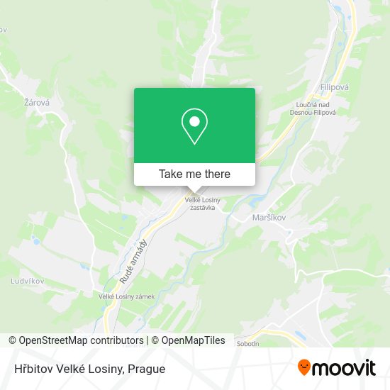 Карта Hřbitov Velké Losiny