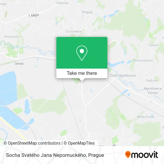 Карта Socha Svatého Jana Nepomuckého