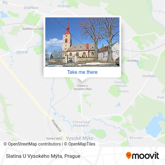 Slatina U Vysokého Mýta map