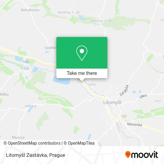 Карта Litomyšl Zastávka