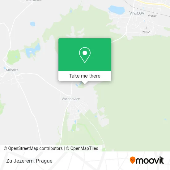 Карта Za Jezerem