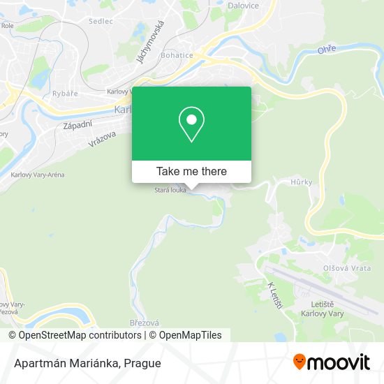 Apartmán Mariánka map