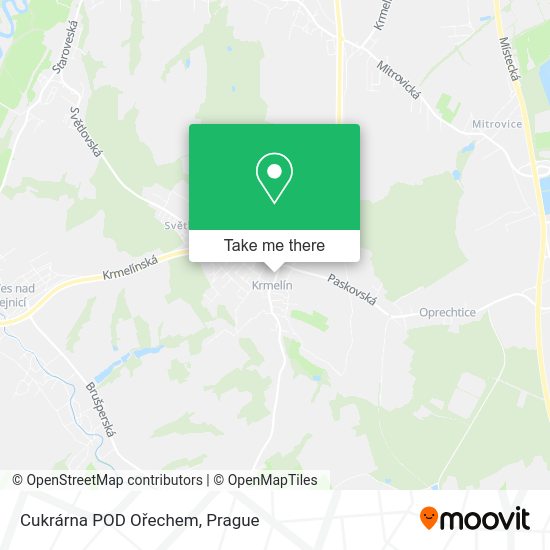 Cukrárna POD Ořechem map