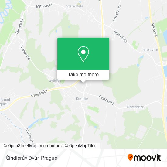 Šindlerův Dvůr map