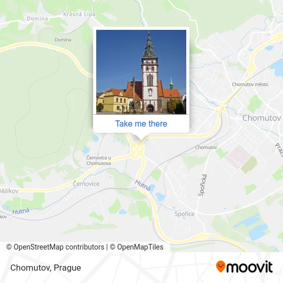 Карта Chomutov