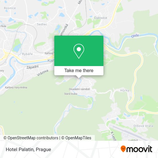 Hotel Palatin map