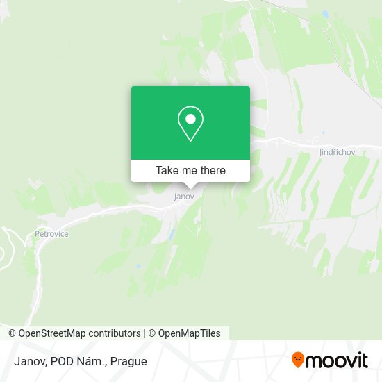 Карта Janov, POD Nám.