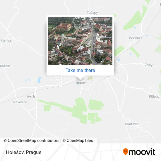 Карта Holešov