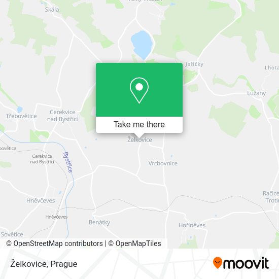 Карта Želkovice