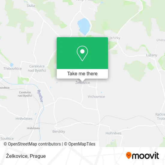 Карта Želkovice
