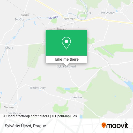 Sylvárův Újezd map