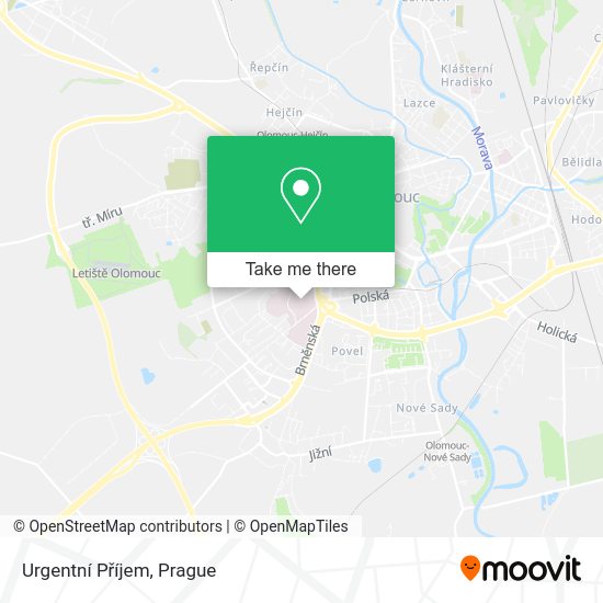 Urgentní Příjem map