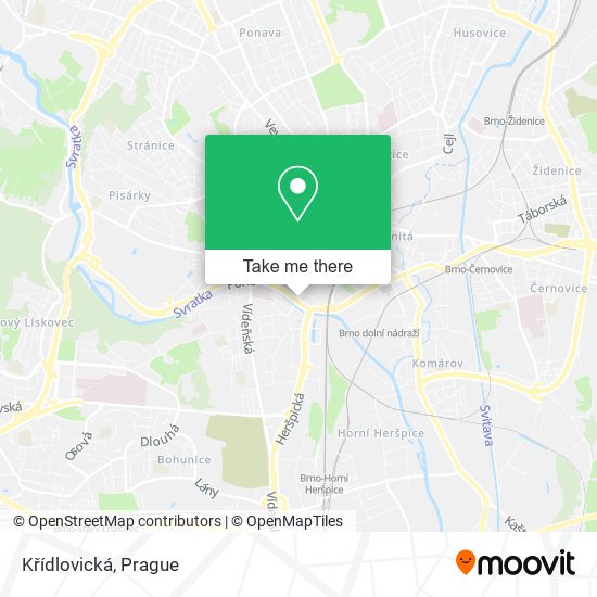 Křídlovická map