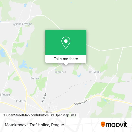 Карта Motokrosová Trať Holice