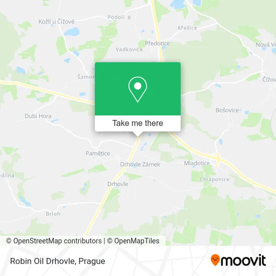 Карта Robin Oil Drhovle