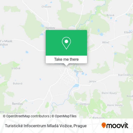 Turistické Infocentrum Mladá Vožice map