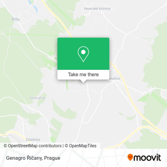 Genagro Říčany map