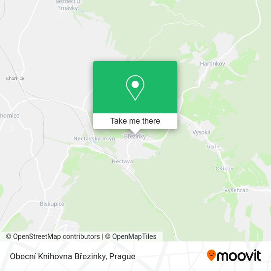 Obecní Knihovna Březinky map