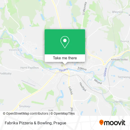 Fabrika Pizzeria & Bowling map