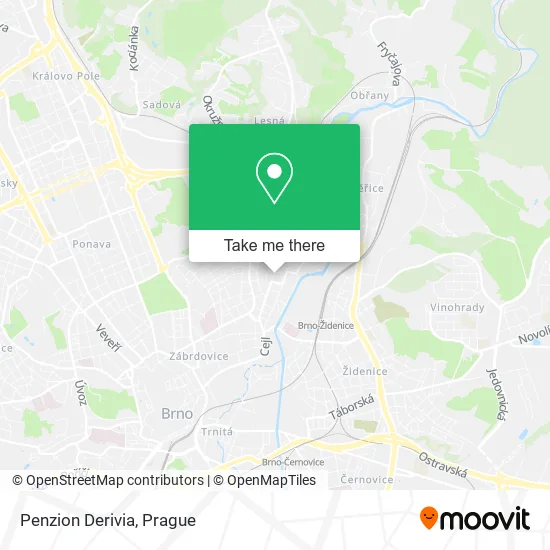 Карта Penzion Derivia
