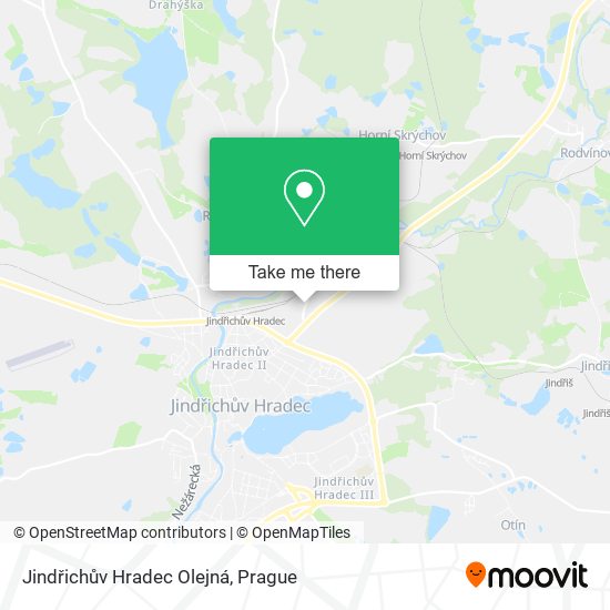 Jindřichův Hradec Olejná map
