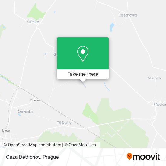 Oáza Dětřichov map