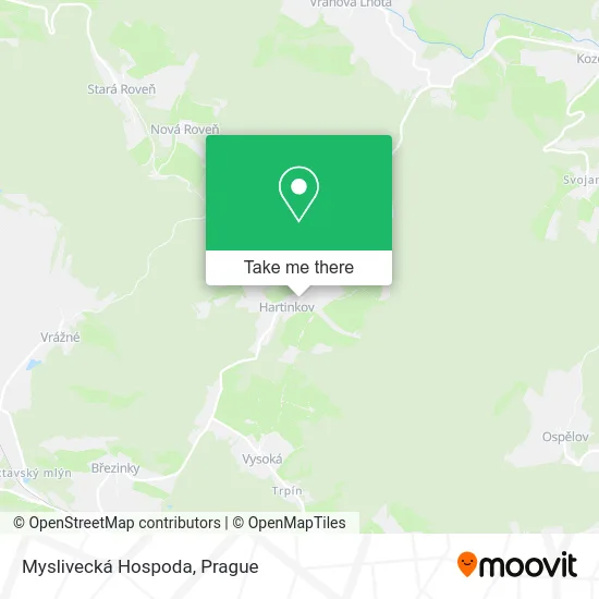 Карта Myslivecká Hospoda