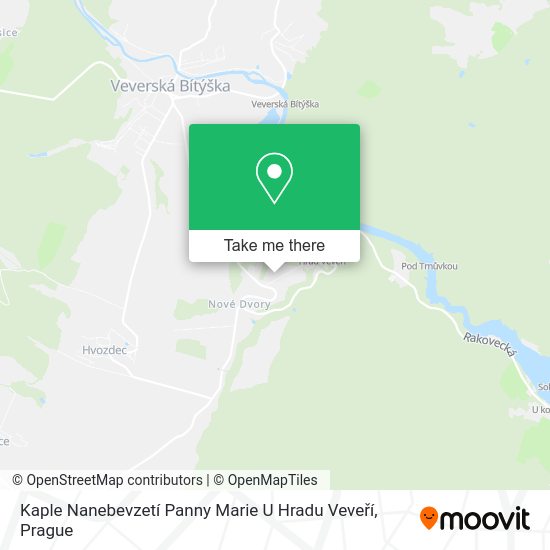 Kaple Nanebevzetí Panny Marie U Hradu Veveří map