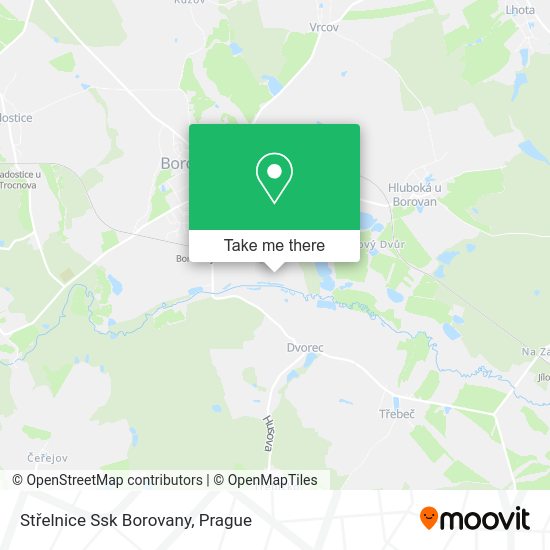 Střelnice Ssk Borovany map