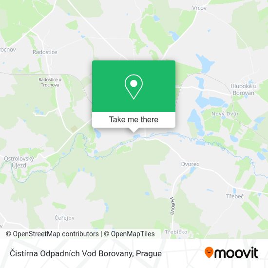 Čistírna Odpadních Vod Borovany map