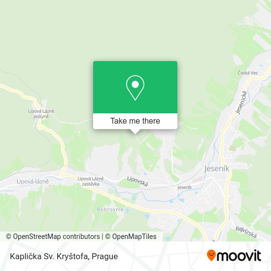 Kaplička Sv. Kryštofa map