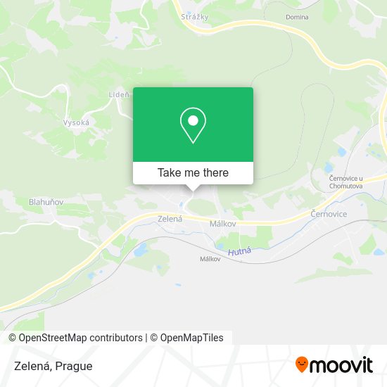 Карта Zelená