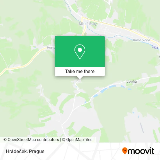 Карта Hrádeček