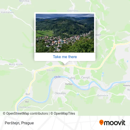 Карта Perštejn