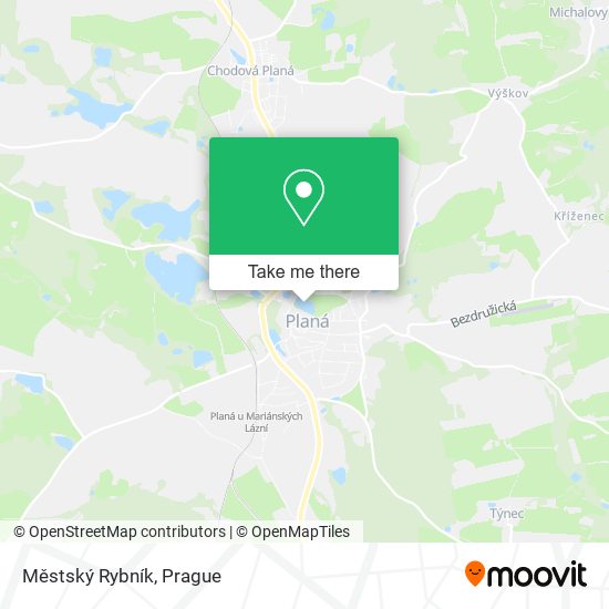 Městský Rybník map