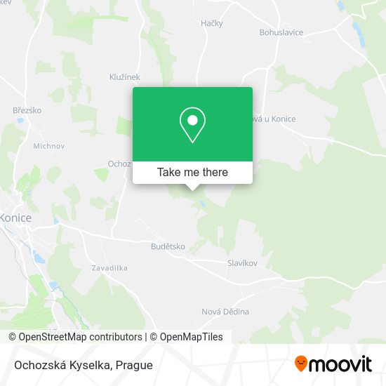 Карта Ochozská Kyselka